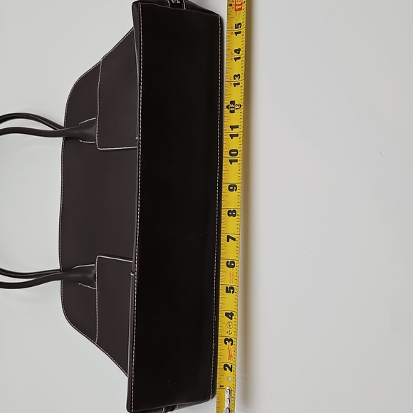 WILSONS LEATHER Tote Purse Elegant Brown Straps Satchel - Picture 6 of 10